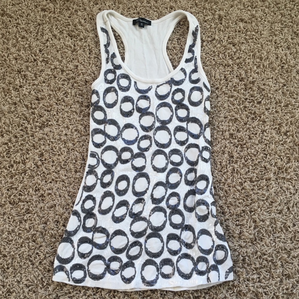 Geo Circle Sequin Tank